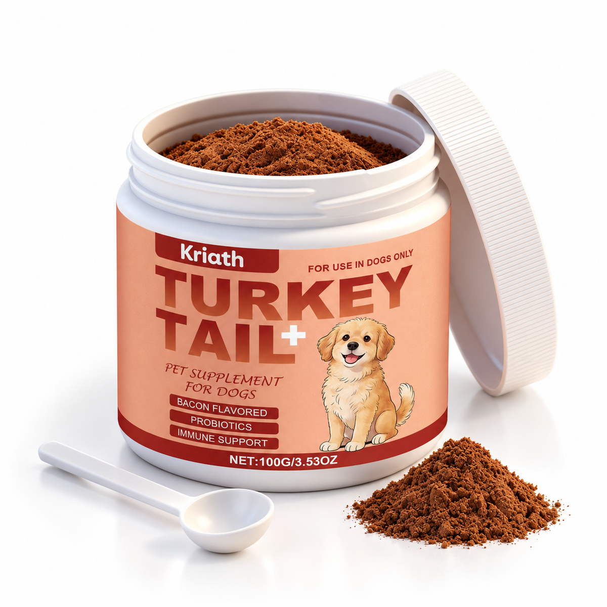 Kriath Turkey Tail Mushroom Powder for Dogs